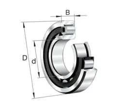 Zwrot pieniędzy NJ208-E-XL-M1-C3 FAG Łożysko walcowe 40x80x18